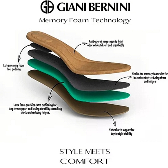 New w/o Box Giani Bernini Adonnys Genuine Leather Black Tall Zip-Up Dress Boots - Picture 8 of 10